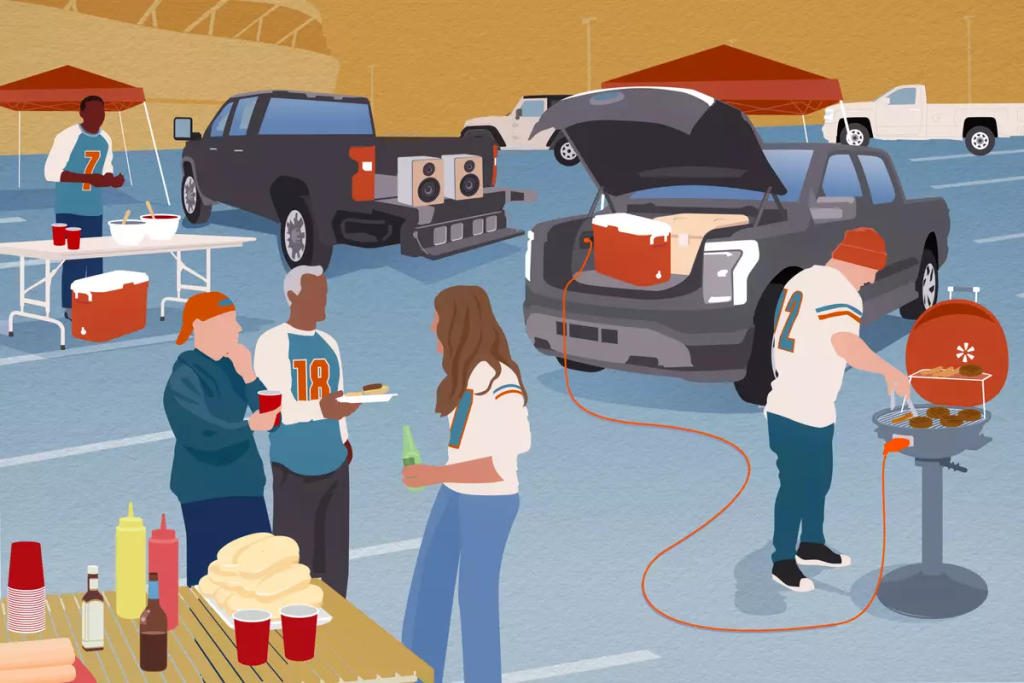 Football Tailgate with the Ford F-150 Lightning