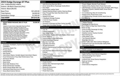 2024 Dodge Durango GT Plus RWD