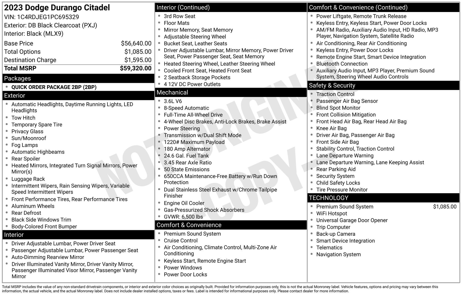 2023 Dodge Durango Citadel AWD