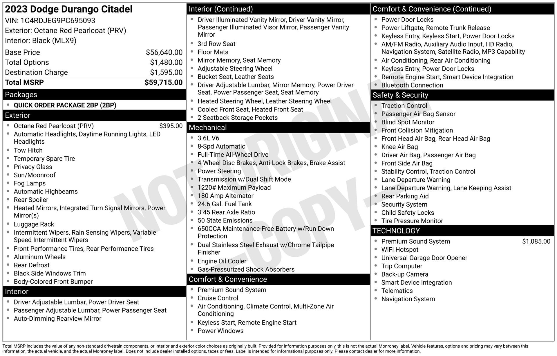2023 Dodge Durango Citadel AWD