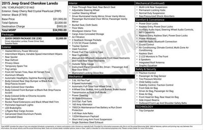 2015 Jeep Grand Cherokee Laredo