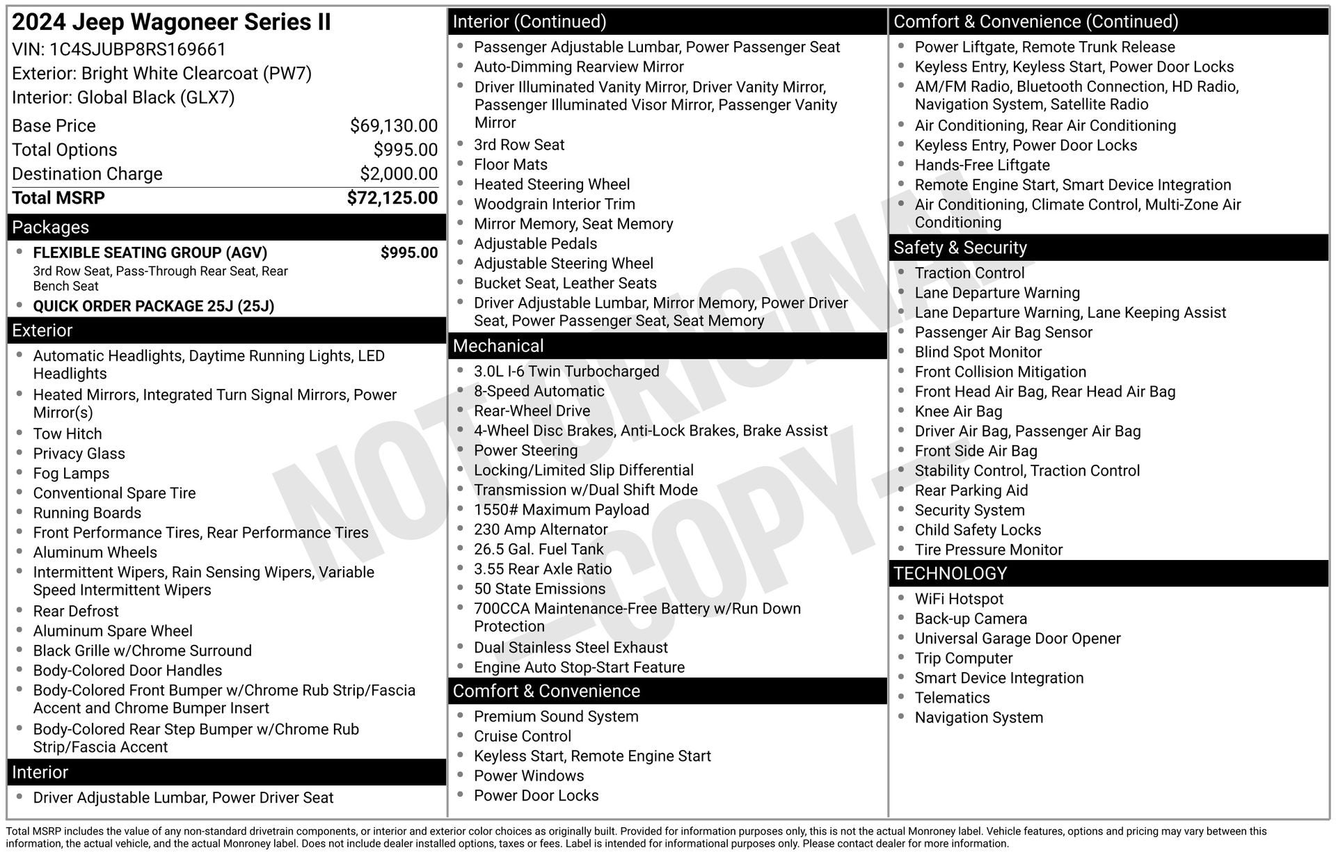 2024 Jeep Wagoneer Series II 4x2