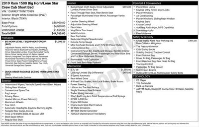 2019 RAM 1500 Big Horn/Lone Star Crew Cab 4x2 5'7' Box