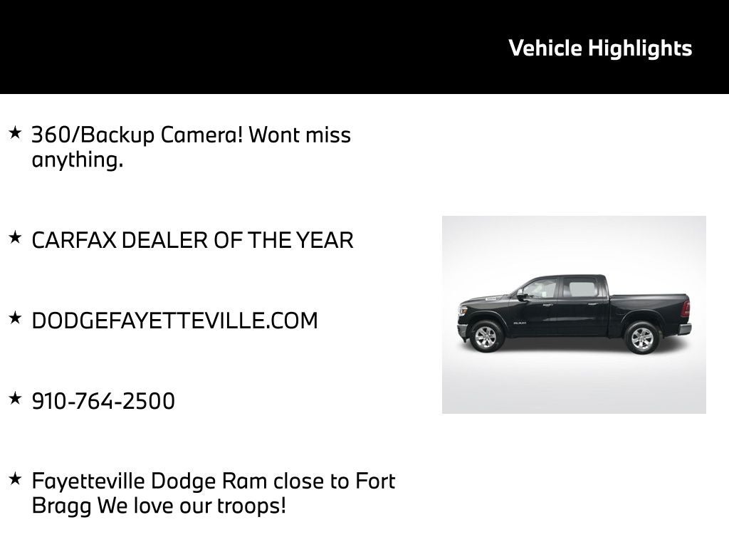 2022 RAM 1500 Laramie Crew Cab 4x4 5'7' Box