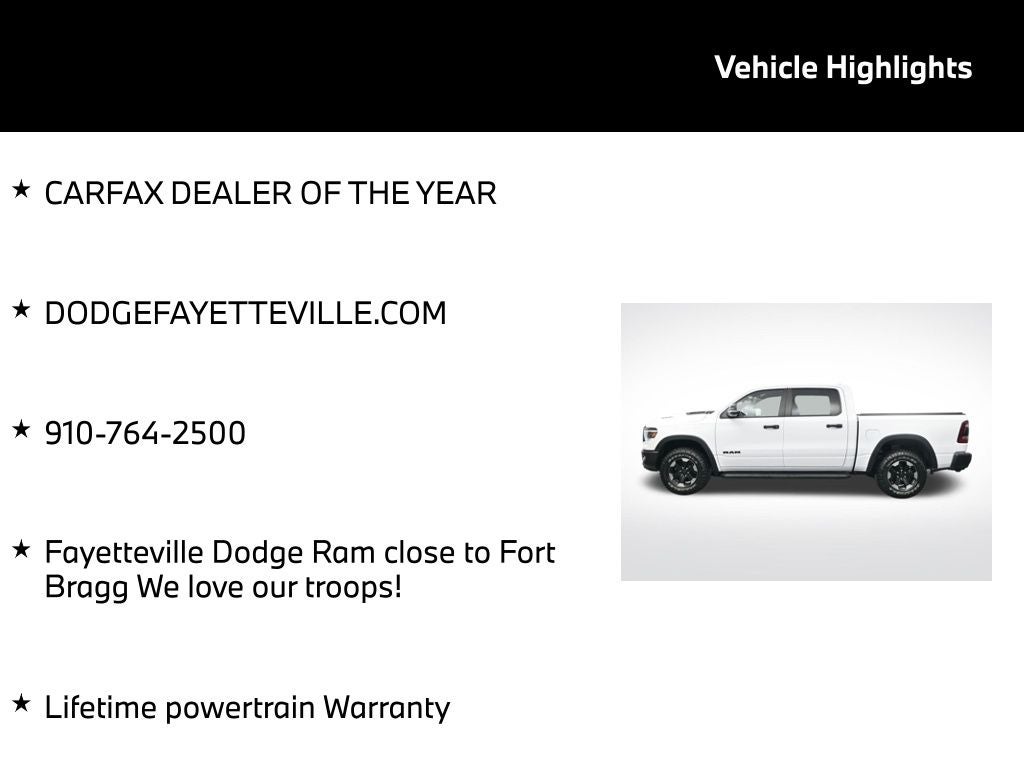 2022 RAM 1500 Rebel Crew Cab 4x4 5'7' Box