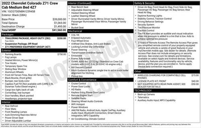 2022 Chevrolet Colorado 4WD Crew Cab Short Box Z71