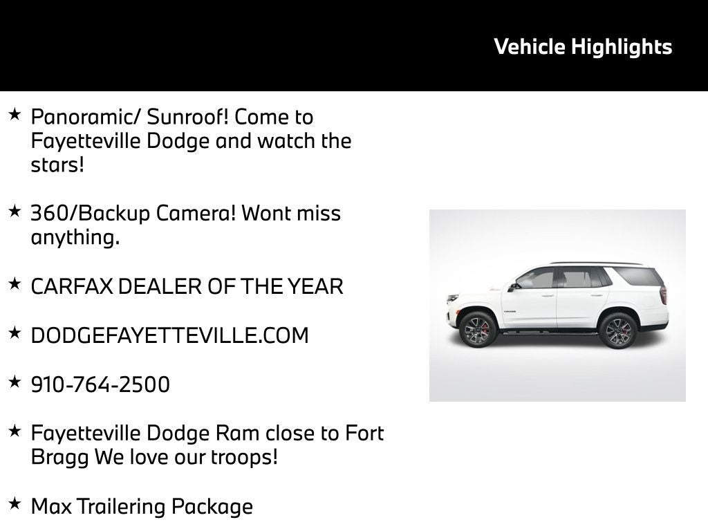 2021 Chevrolet Tahoe 4WD Z71