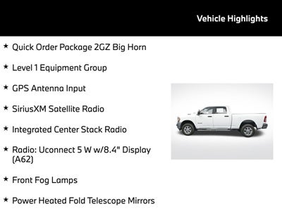 2024 RAM 2500 Big Horn Crew Cab 4x4 6'4' Box