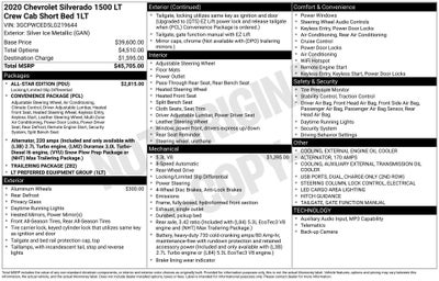 2020 Chevrolet Silverado 1500 2WD Crew Cab Short Bed LT