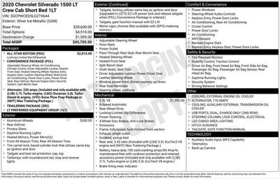 2020 Chevrolet Silverado 1500 2WD Crew Cab Short Bed LT