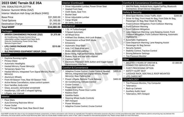 2023 GMC Terrain AWD SLE
