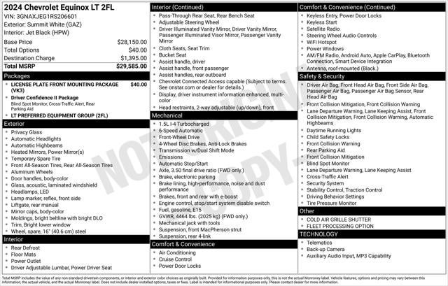 2024 Chevrolet Equinox FWD 2FL