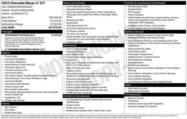 2023 Chevrolet Blazer FWD 2LT