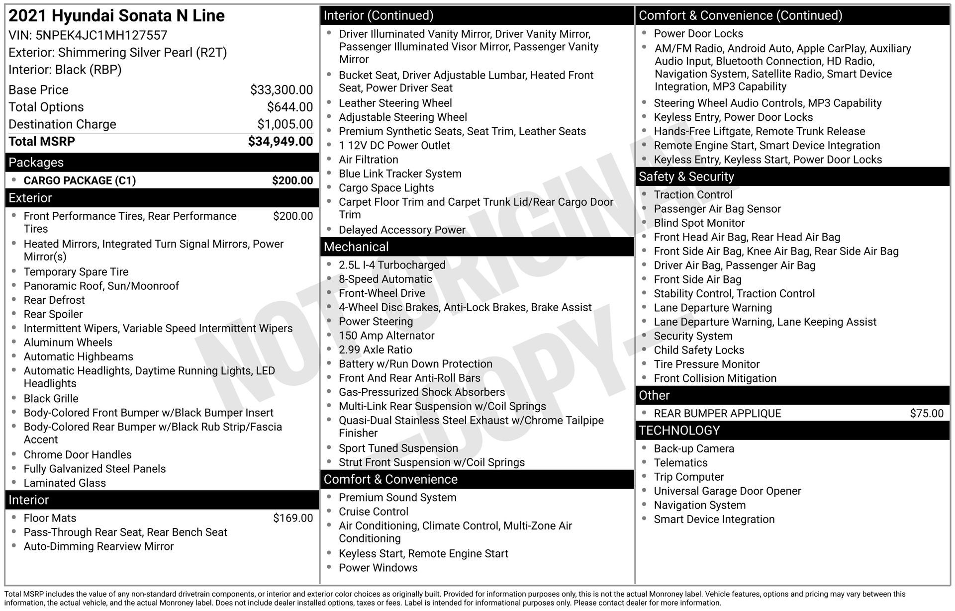2021 Hyundai Sonata N Line