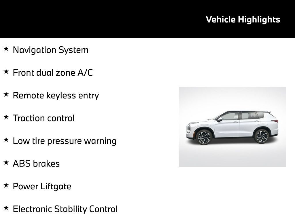2024 Mitsubishi Outlander Base