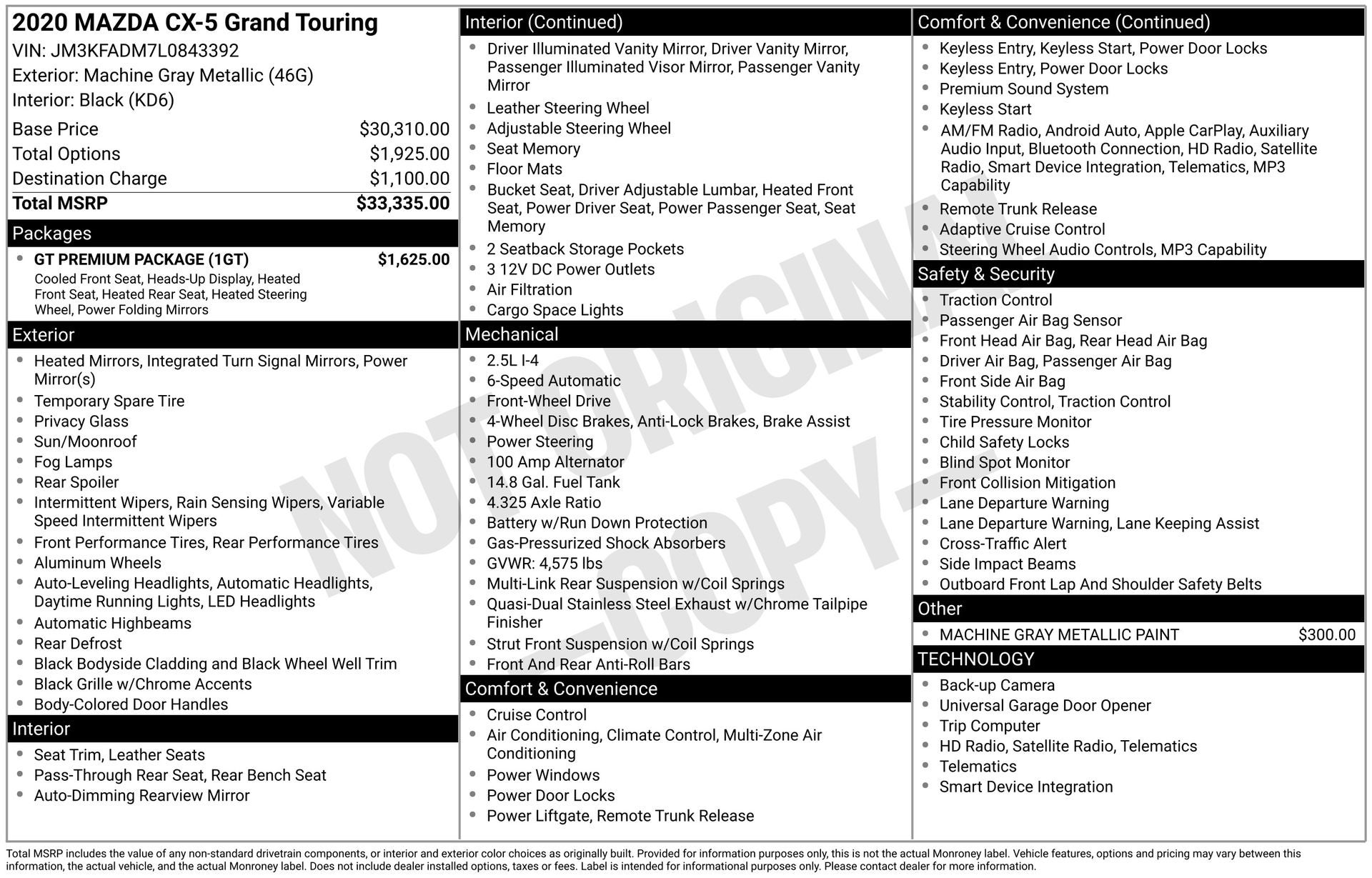 2020 Mazda Mazda CX-5 Grand Touring