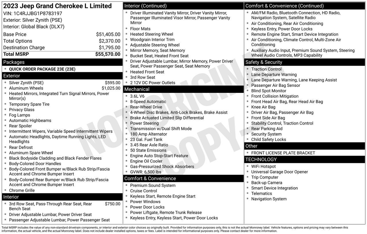 2023 Jeep Grand Cherokee L Limited