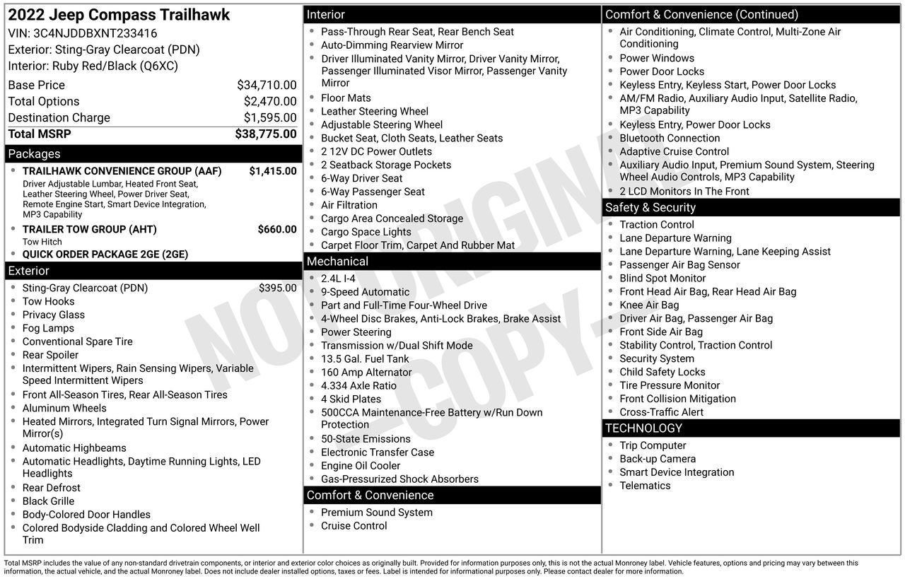 2022 Jeep Compass Trailhawk