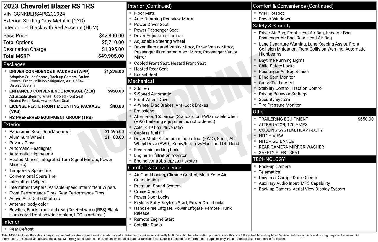 2023 Chevrolet Blazer RS