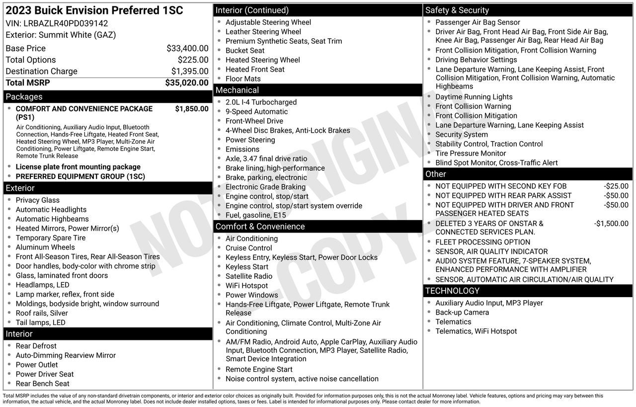2023 Buick Envision Preferred