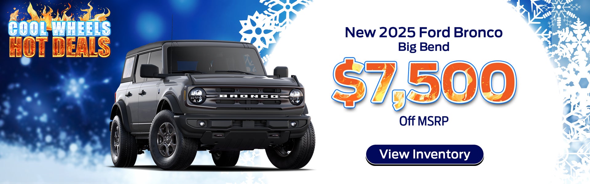 2025 Ford Bronco Big Bend – $7,500 off MSRP in Fayetteville 