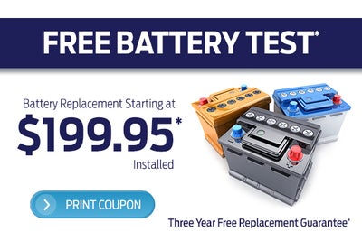 Free Battery Test